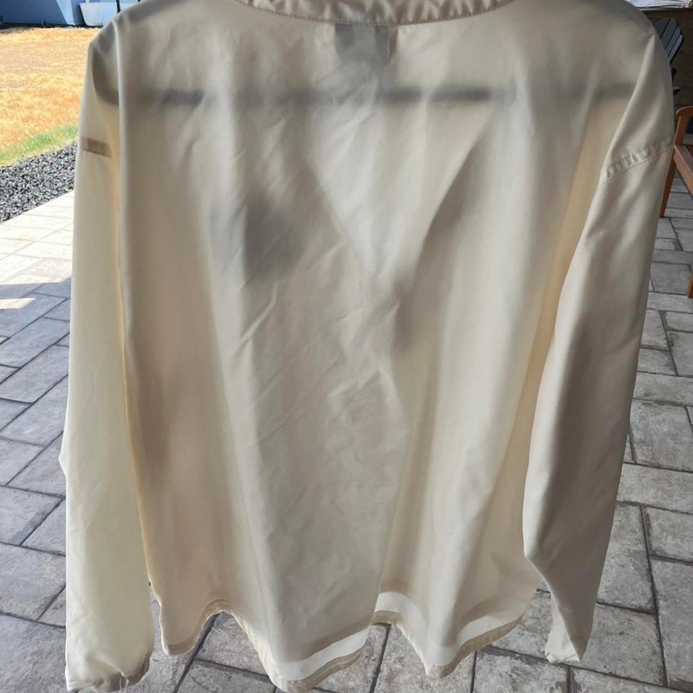Charles River Apparel Cream Farmcore Preppy Quarter-Zip Windbreaker Mens XXL - Picture 5 of 6